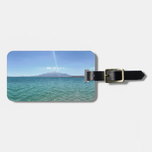 Étiquette À Bagage Crystal Water View Blue Sky Beach Vibe Paisible