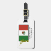 ÉTIQUETTE À BAGAGE CTR DU SUD LDS DE MISSION DU MEXIQUE MEXICO (Devant Vertical)