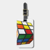 Étiquette À Bagage Cube de puzzle des années 1980 (Devant Vertical)