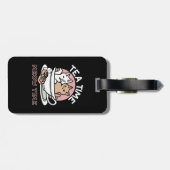 Étiquette À Bagage Cuddin en coupe - Tea Time adorable (Dos horizontal)