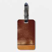 Étiquette À Bagage Cuir (Dos Vertical)