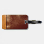 Étiquette À Bagage Cuir (Dos horizontal)