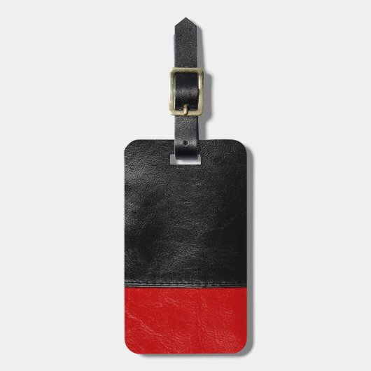 Étiquette À Bagage Cuir (Devant Vertical)