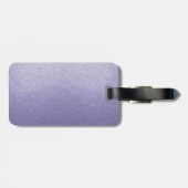 Étiquette À Bagage Cuir pourpre Lilac (Dos horizontal)
