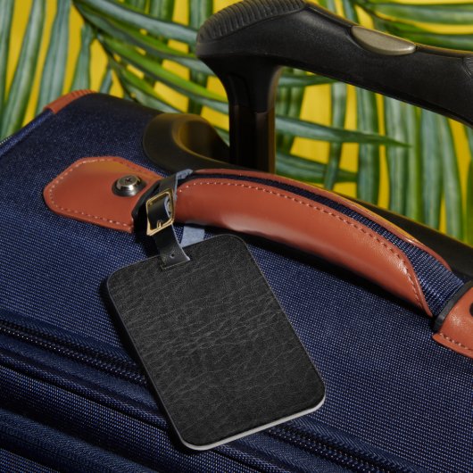 Étiquette À Bagage Cuir vintage de Faux (Insitu Rectoal 1)