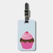Étiquette À Bagage Cupcake (Devant Vertical)