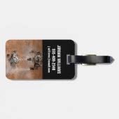 Étiquette À Bagage Curiosity Arrivant Sur La Surface Martienne. (Dos horizontal)