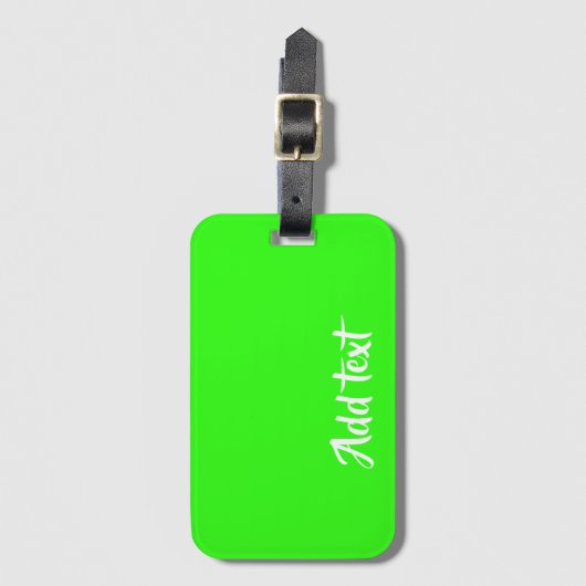 Étiquette À Bagage Custom (Devant Vertical)