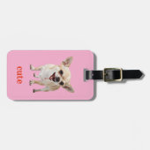 Étiquette À Bagage Custom Cute Chihuahua Aggro Nasty Vicious (Devant horizontal)