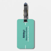 Étiquette À Bagage Custom Ski Trip Family Friends Group Matching (Dos Vertical)