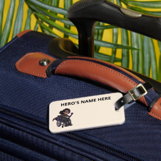 Étiquette À Bagage Custom Superhero Pediatric Wheelchair ID Tag