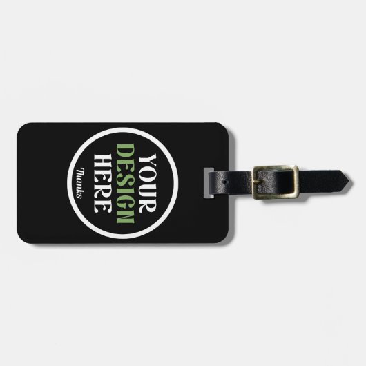 Étiquette À Bagage custom, unique, sleek & minimalist (Devant horizontal)