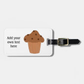 Étiquette À Bagage Customiser ce graphique Choc Chip Muffin (Devant horizontal)