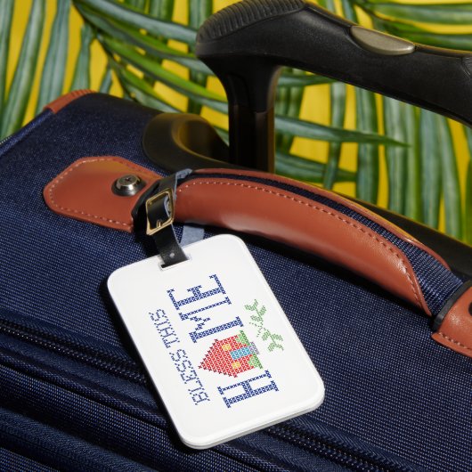 Étiquette À Bagage Customiser votre étiquette de bagage (Insitu Rectoal 1)