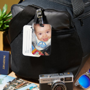 Étiquette À Bagage Customisez-le avec votre photo