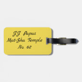 ÉTIQUETTE À BAGAGE CUSTOMISEZ VOTRE ÉTIQUETTE DE SAC (Dos horizontal)