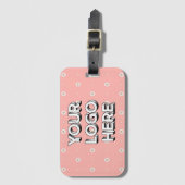 Étiquette À Bagage Customizable Your Logo Here (Devant Vertical)