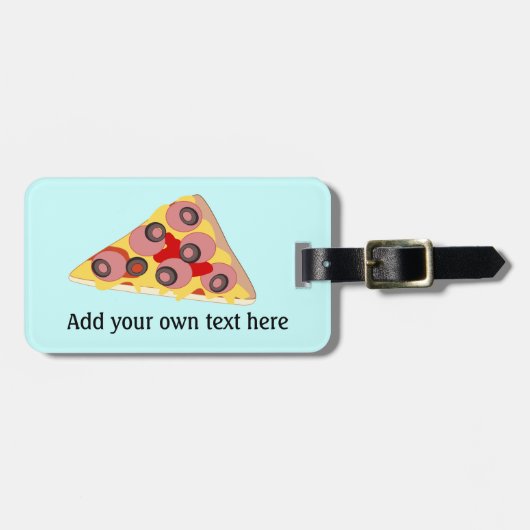 Étiquette À Bagage Customize Pizza Slice graphic (Devant horizontal)