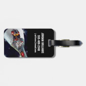 Étiquette À Bagage Cutaway Un Appareil Spacecraft Gemini À Deux Perso (Dos horizontal)