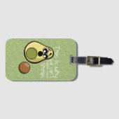 Étiquette À Bagage Cute Avocado C'est pourquoi nous ne pouvons pas av (Devant Horizontal)