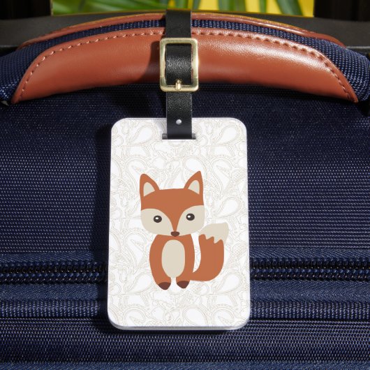 Étiquette À Bagage Cute Baby Fox (Insitu Rectoal 2)