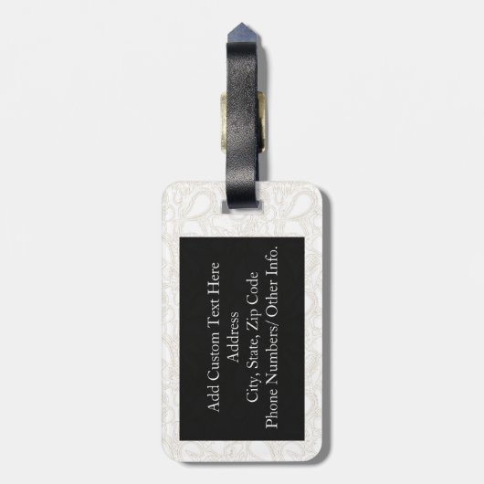 Étiquette À Bagage Cute Baby Fox (Dos Vertical)