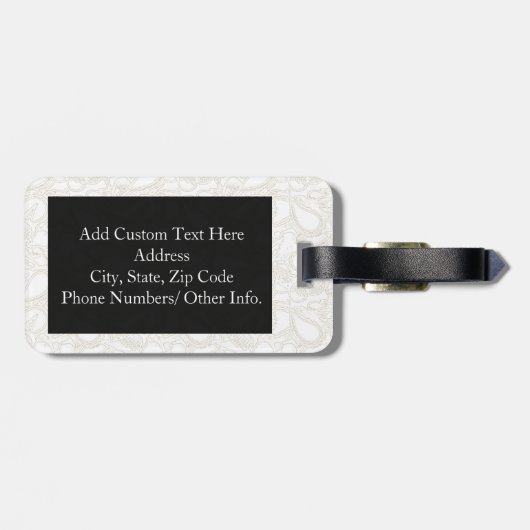 Étiquette À Bagage Cute Baby Fox (Dos horizontal)