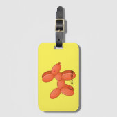 Étiquette À Bagage Cute Balloon Chien Thunder_Cove  (Devant Vertical)