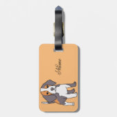 Étiquette À Bagage Cute Beagle (Dos Vertical)