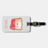 Étiquette À Bagage Cute Bear Face (Devant horizontal)