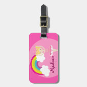 Étiquette À Bagage Cute Blonde Ballet Girl Custom (Devant Vertical)