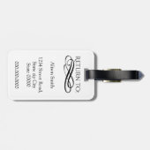 Étiquette À Bagage Cute bunny - Minez ! (Dos horizontal)