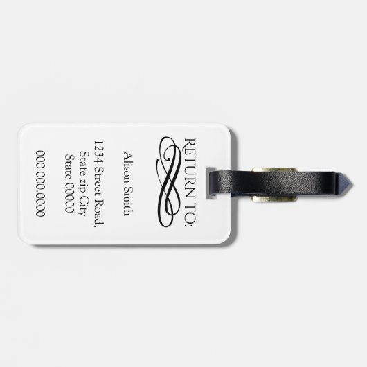 Étiquette À Bagage Cute bunny - Minez ! (Dos horizontal)