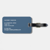 Étiquette À Bagage Cute Capybara (Dos horizontal)