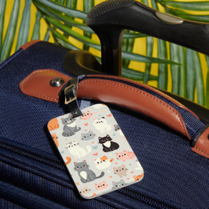 Étiquette À Bagage Cute chat