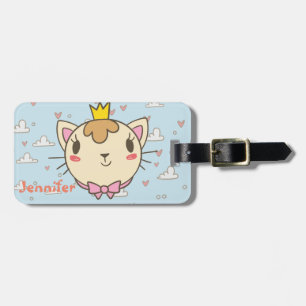 Étiquette À Bagage Cute chat
