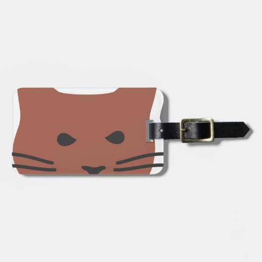 Étiquette À Bagage Cute Chat 2 (Devant horizontal)