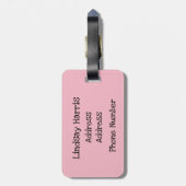 Étiquette À Bagage Cute chat dans une boîte (Dos Vertical)