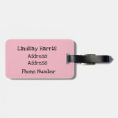 Étiquette À Bagage Cute chat dans une boîte (Dos horizontal)