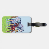 Étiquette À Bagage Cute Cheval Vintage Maman Bébé (Dos horizontal)