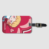 Étiquette À Bagage Cute Cupide (Devant Horizontal)