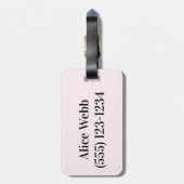 Étiquette À Bagage Cute Dachshund Personnalisé (Dos Vertical)