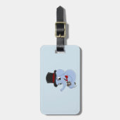 Étiquette À Bagage Cute elephant boy cartoon (Devant Vertical)