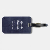 Étiquette À Bagage Cute et Déplaisante Halloween Cupcake avec un Big  (Dos horizontal)