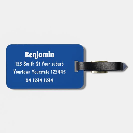 Étiquette À Bagage Cute fourche couteau et cuillère dessin de couvert (Dos horizontal)