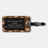 Étiquette À Bagage Cute Fox (Dos horizontal)