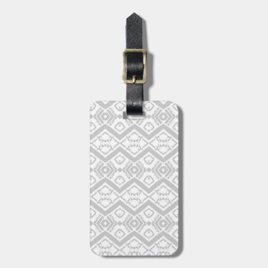 Étiquette À Bagage Cute gris zigzag motif mug (Devant Vertical)