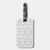 Étiquette À Bagage Cute gris zigzag motif mug (Dos Vertical)