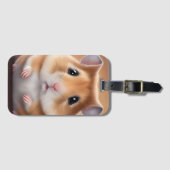 Étiquette À Bagage Cute Hamster (Devant Horizontal)