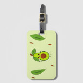 Étiquette À Bagage Cute kawaii avocado (Devant Vertical)